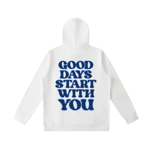 preppy hoodie,blushberry lane,inspirational design,blue hoodie