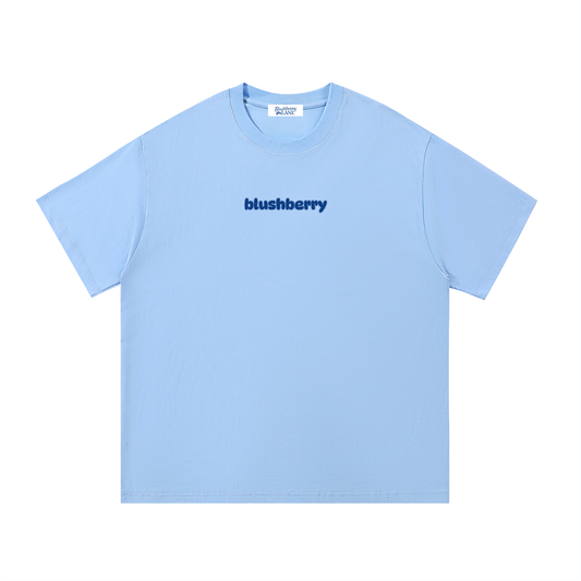 blushberry tee,varsity design,cotton tee