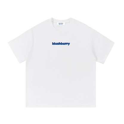 blushberry tee,varsity design,cotton tee