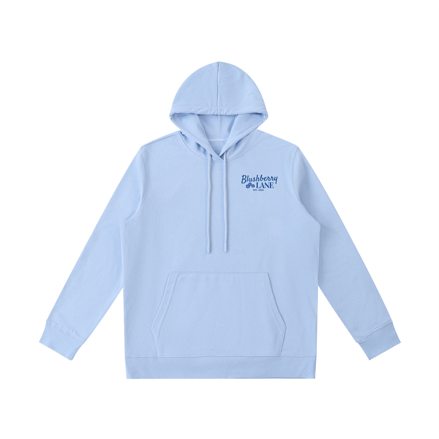 preppy hoodie,blushberry lane,inspirational design,blue hoodie