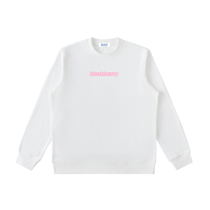 pink crewneck,blushberry,preppy crew,social edit