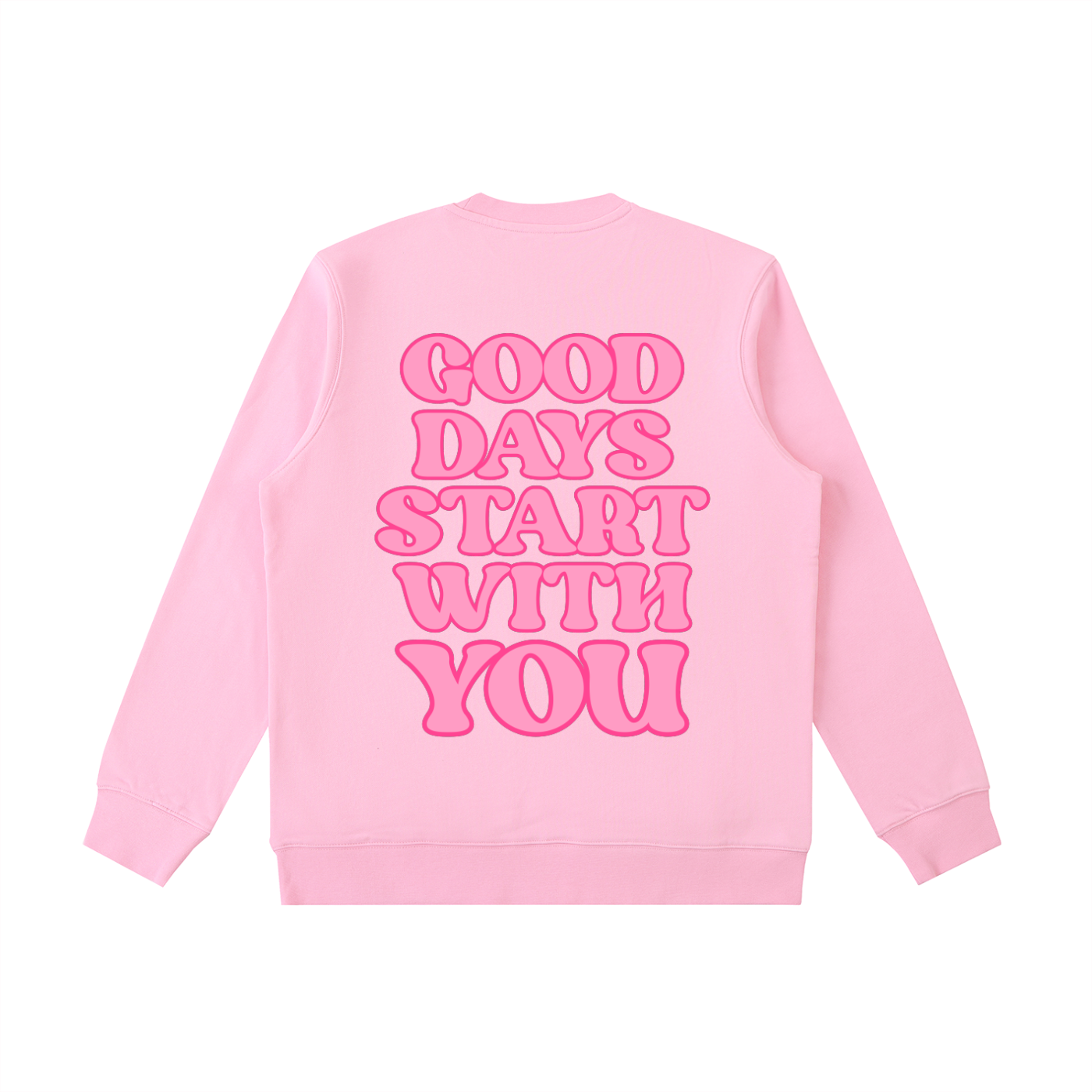 good days crew,blushberry lane,preppy sweatshirt,cozy crewneck