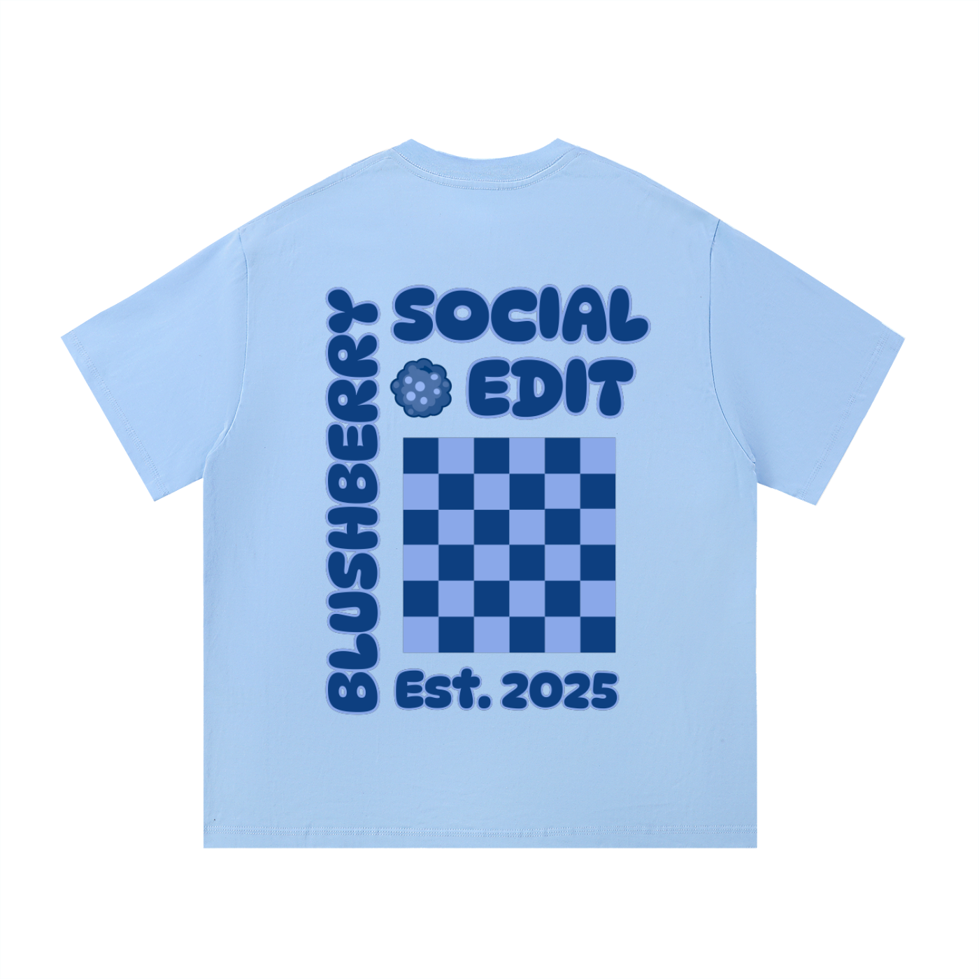 blushberry tee,varsity design,cotton tee