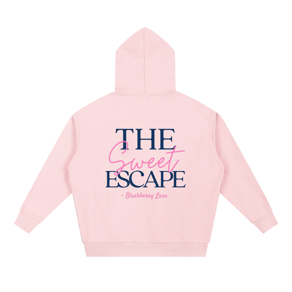 blushberry,oversized,hoodie,preppy,pink,navy