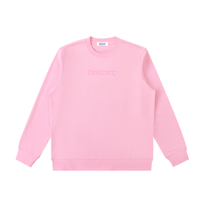 pink crewneck,blushberry,preppy crew,social edit