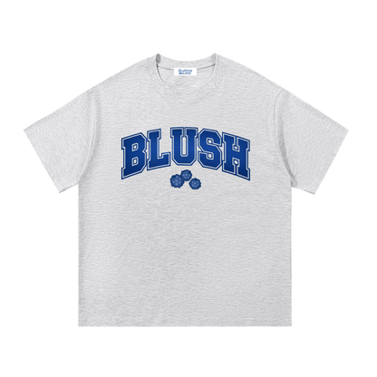 blushberry tee,varsity design,cotton tee