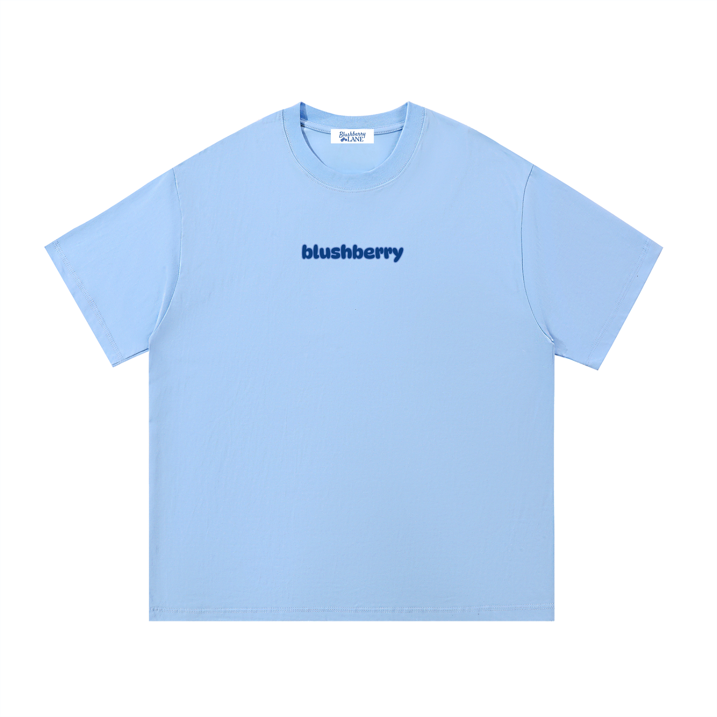 blushberry tee,varsity design,cotton tee