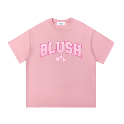 blushberry tee,varsity design,cotton tee